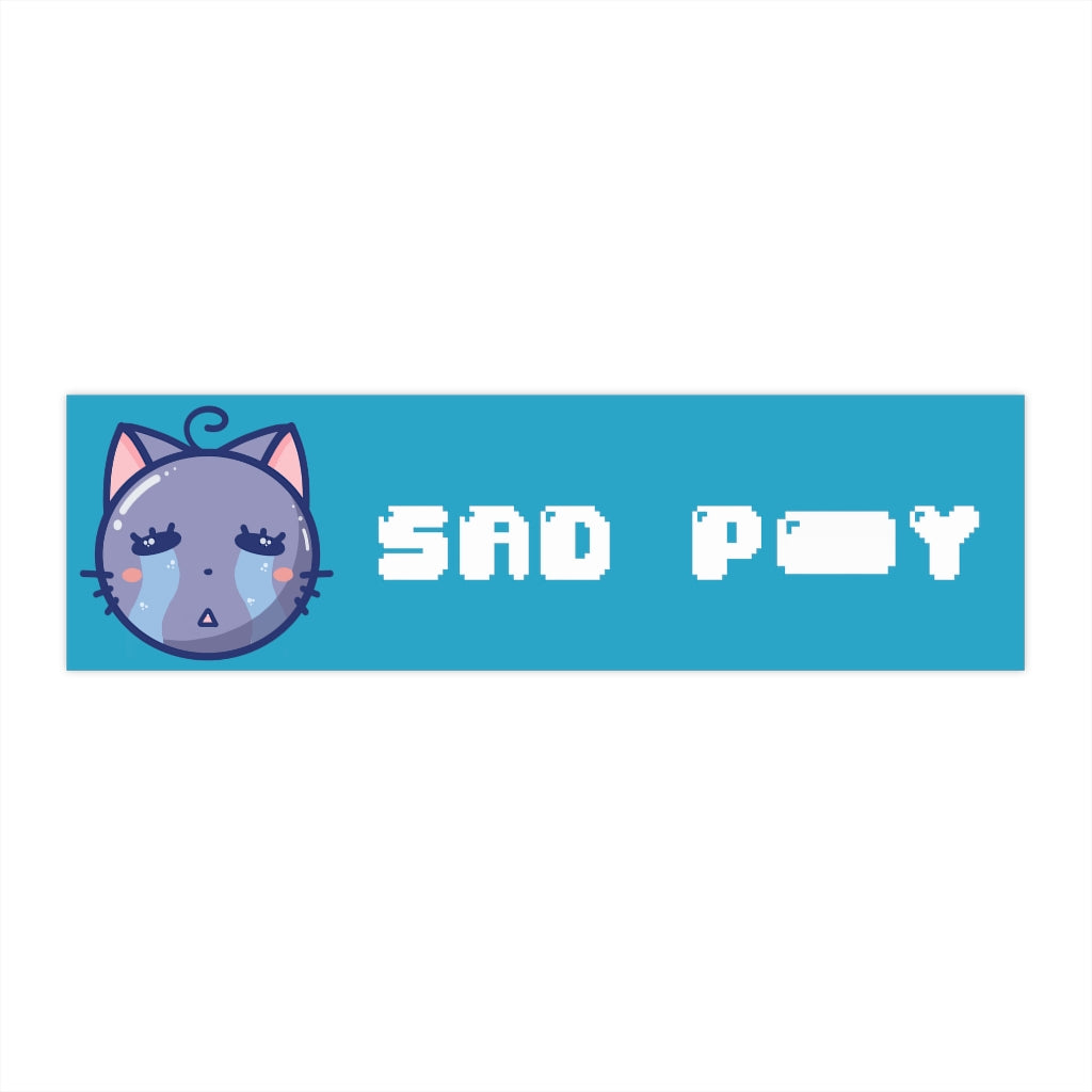 Sad P***y Bumper Stickers [TEAL]
