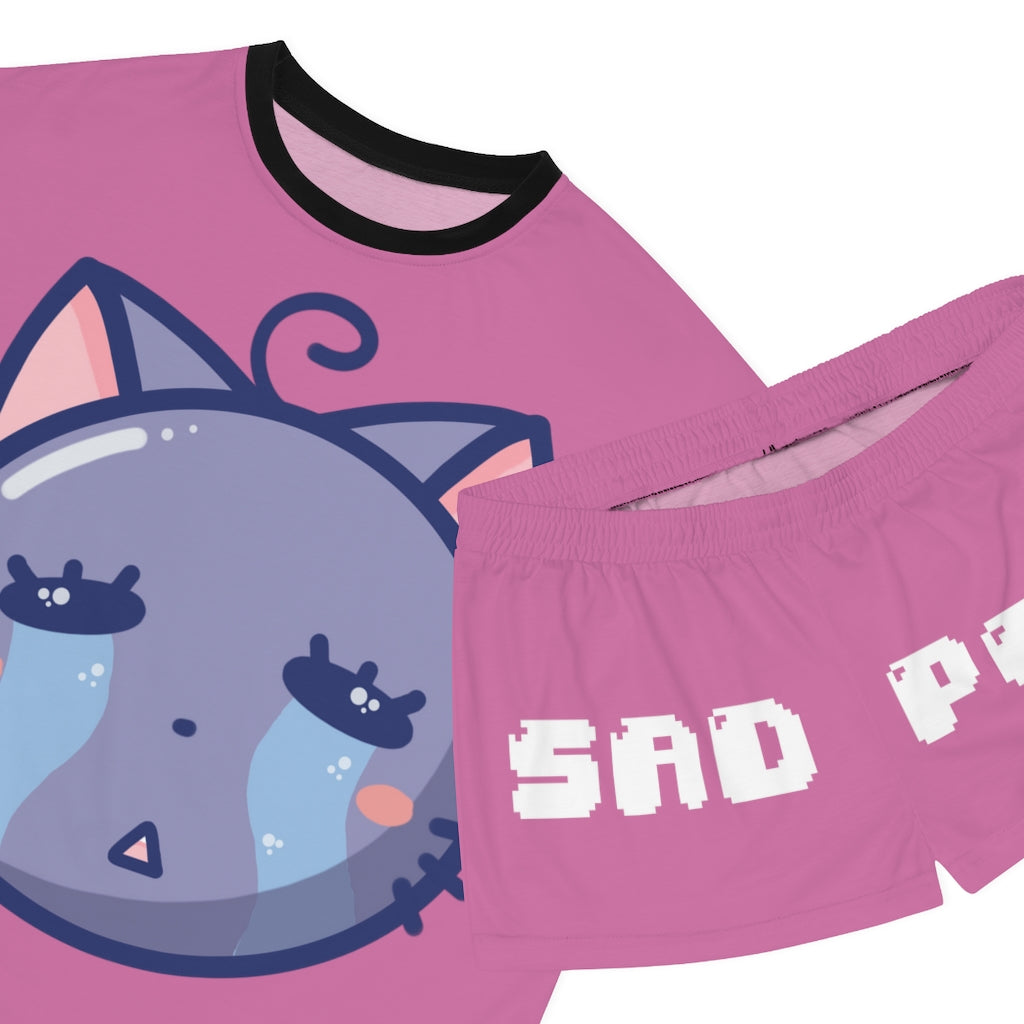 Sad P***y Women's Short Pajama Set [PINK]
